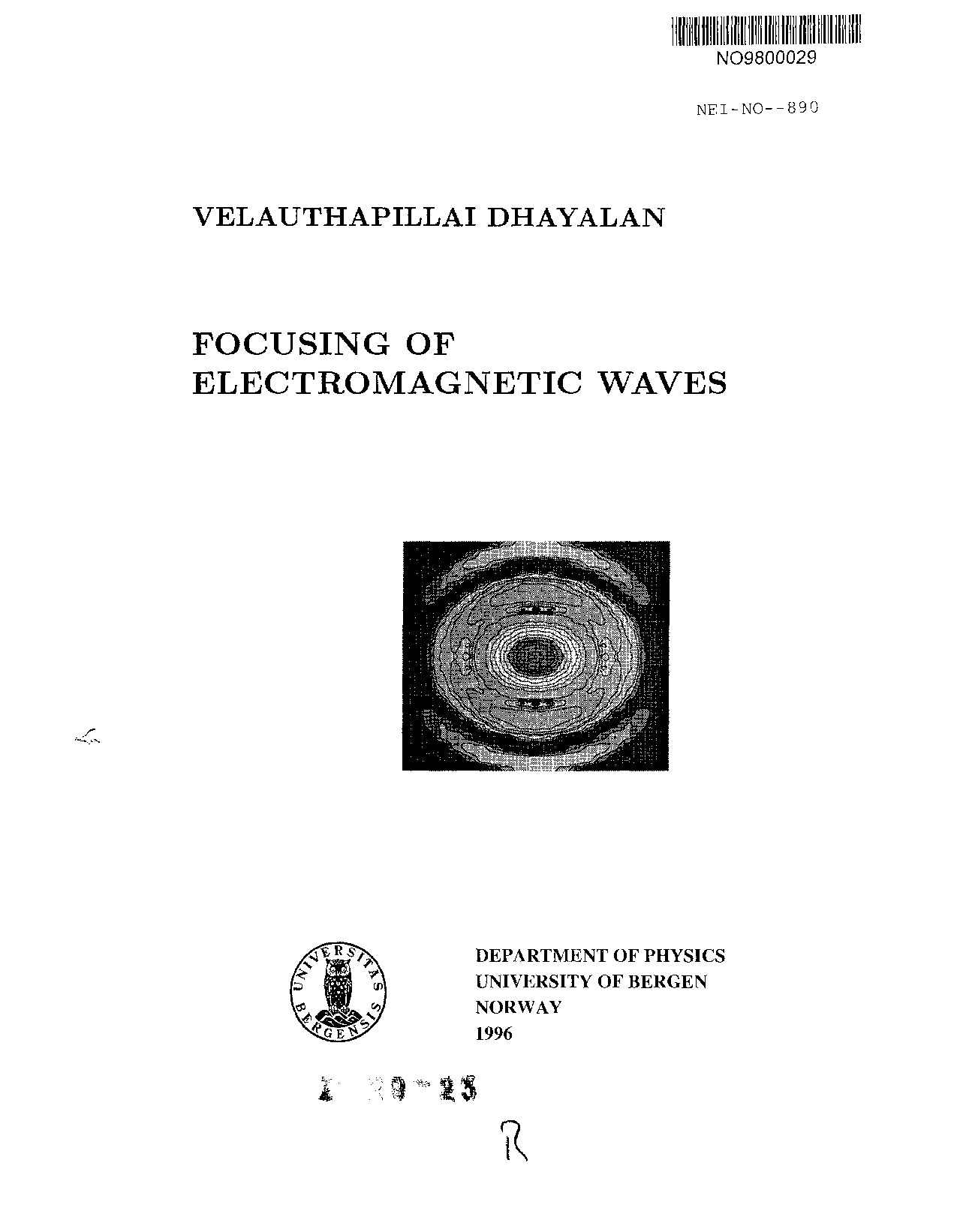 Focusing of electromagnetic waves by Velauthapillai Dhayalan