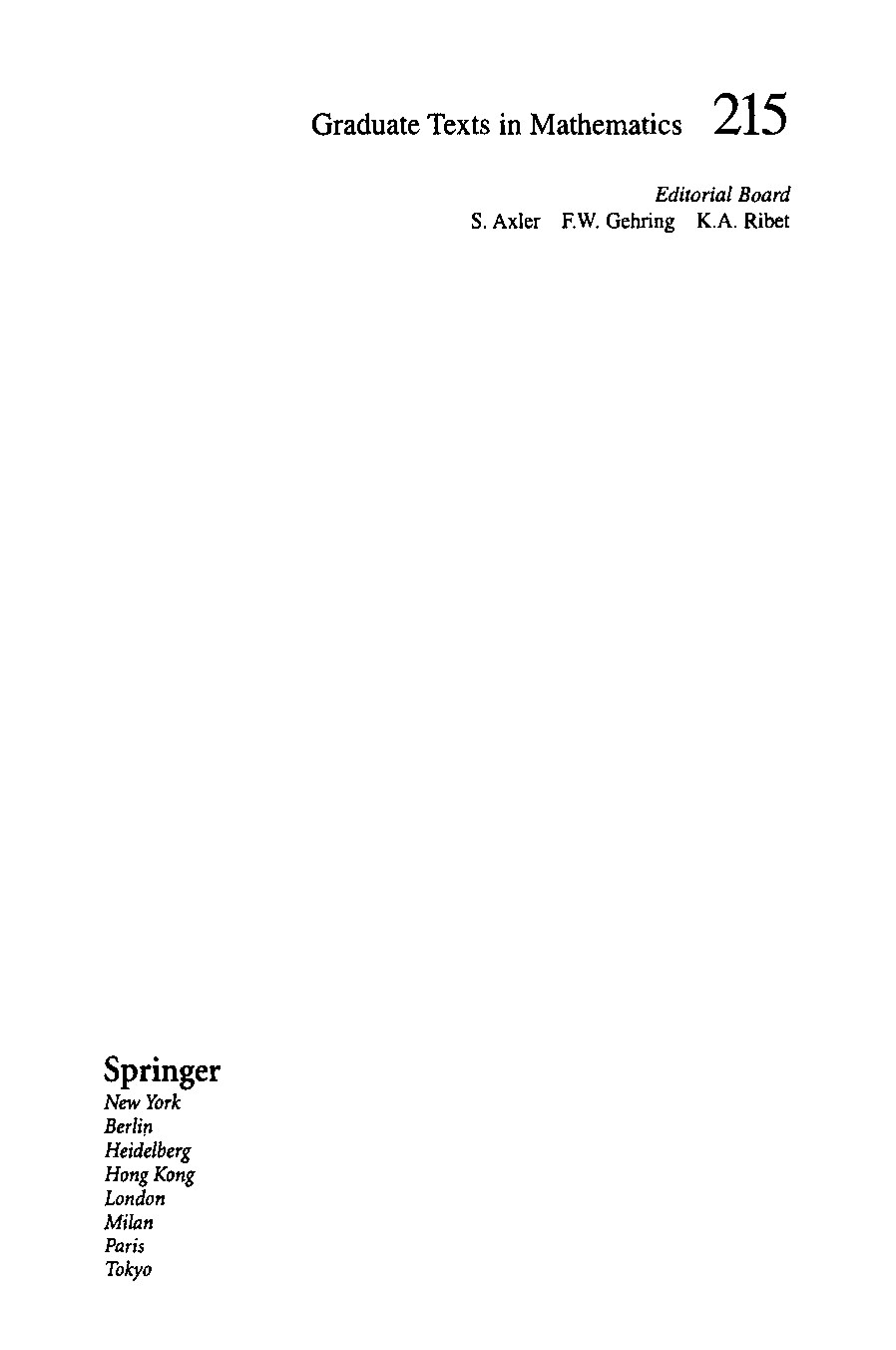 Algebraic Functions and Projective Curve by David M. Goldschmidt