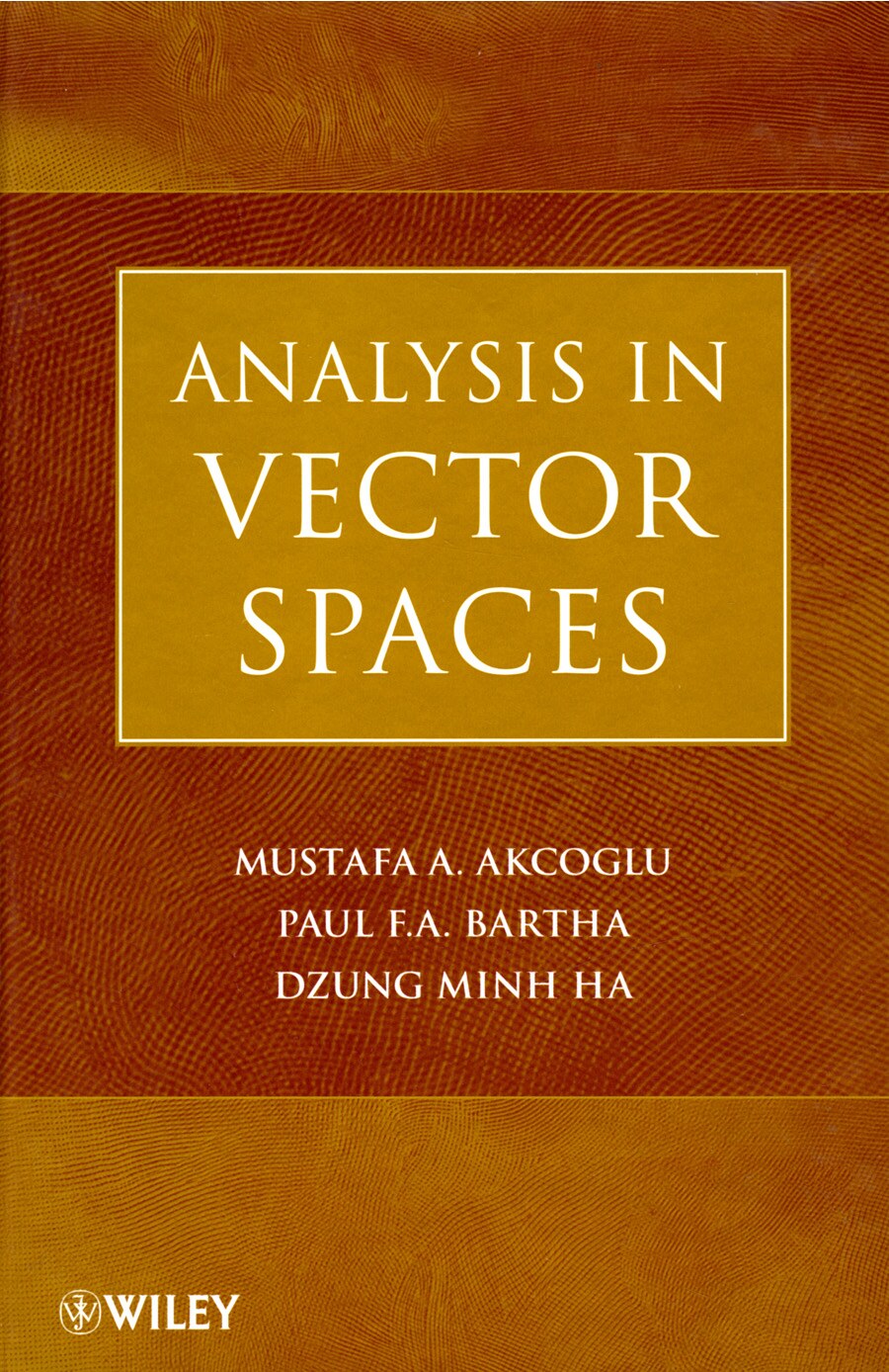 Analysis in Vector Spaces