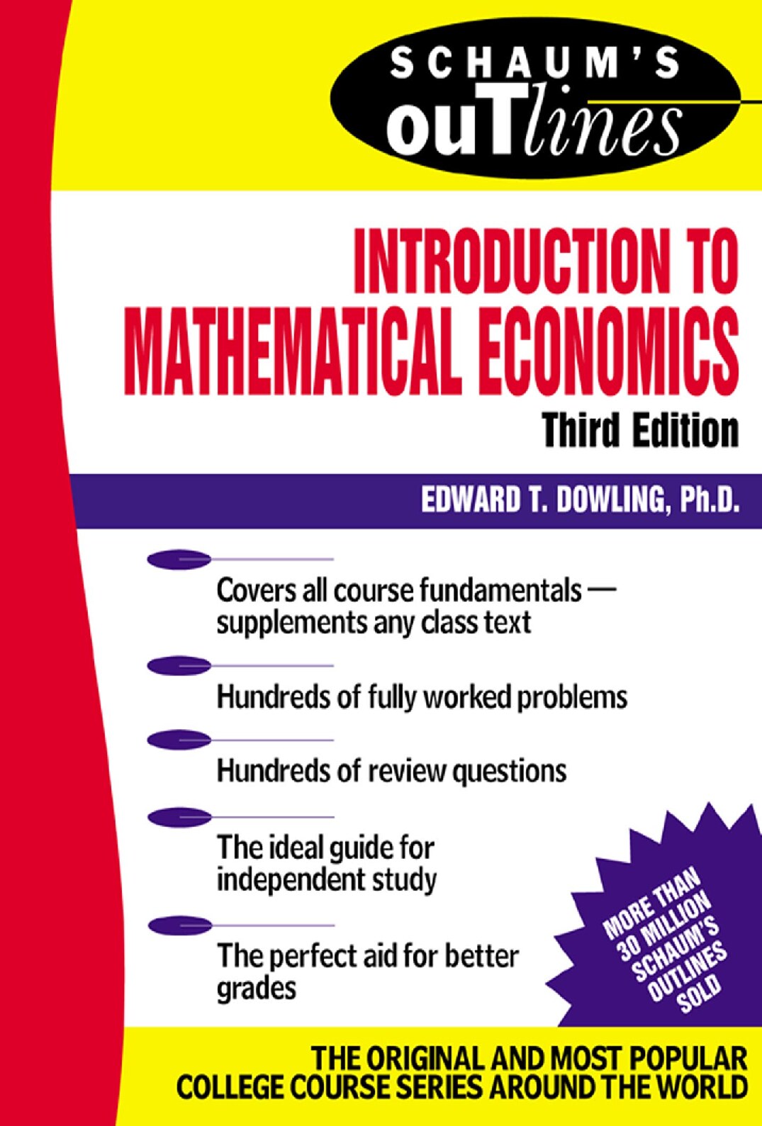 Schaum's Outline Theory and Problems of Introduction to Mathematical Economics